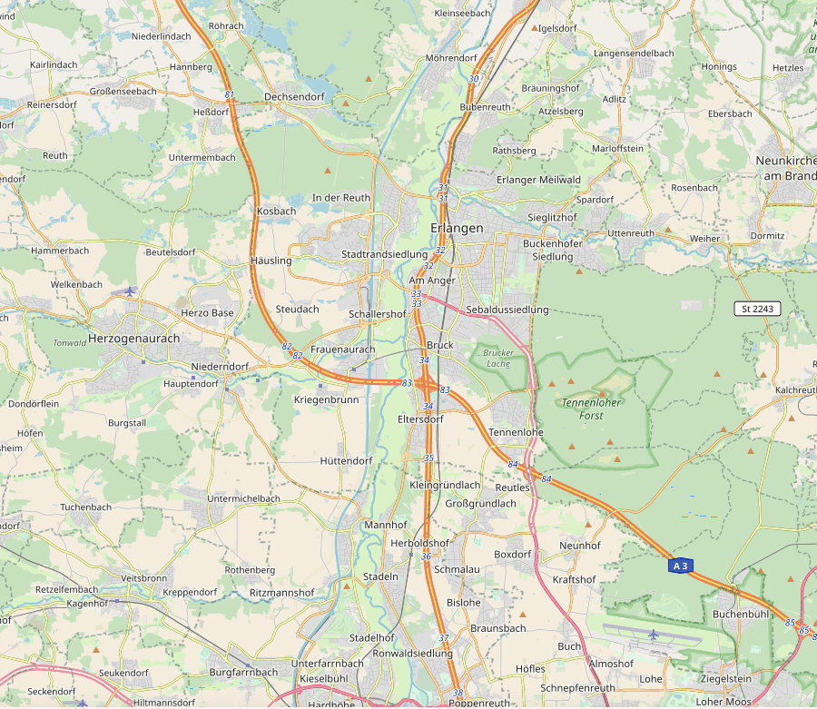 Erlangen und Umgebung